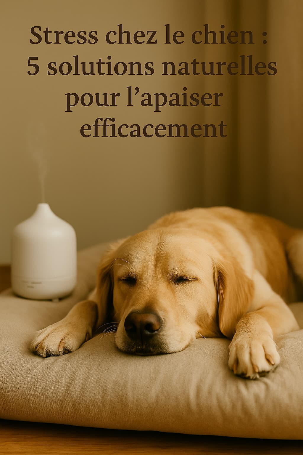 🐾 Stress chez le chien : 5 solutions naturelles pour l’apaiser efficacement