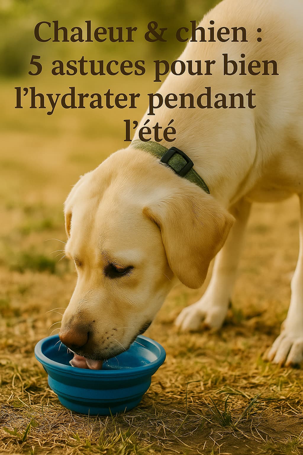 Chaleur & chien : 5 astuces pour bien l’hydrater pendant l’été