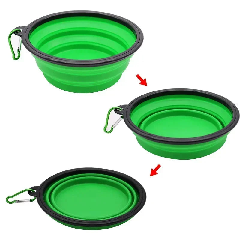 🐾 Gamelle pour chien ou chat en Silicone Pliante – Pratique et Nomade !