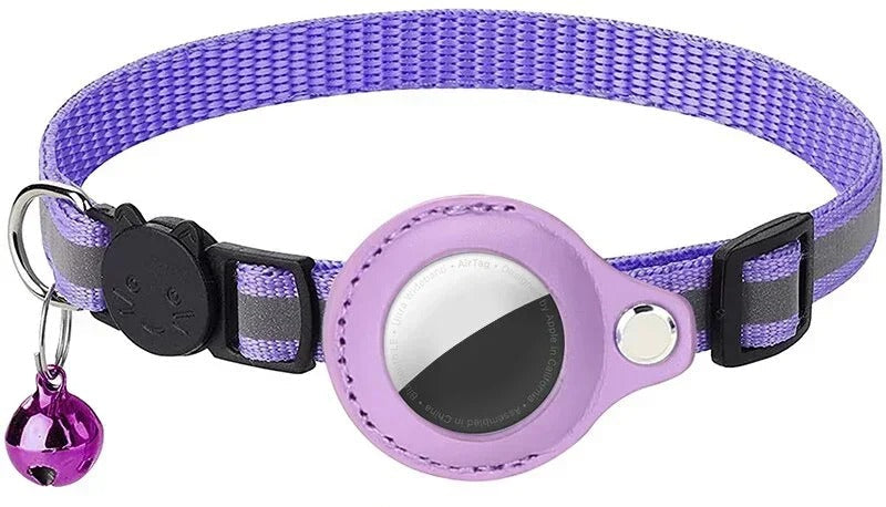 Collier Chat avec Support AirTag – Sécurité, Style au Quotidien