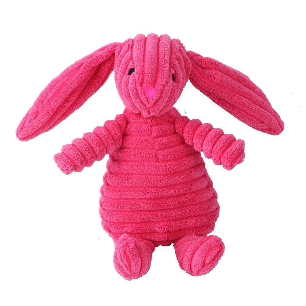 đ§ž Jouet en peluche pour chien â Velours cĂŽtelĂ©, forme dâanimal, avec couicoui intĂ©grĂ© đŸ