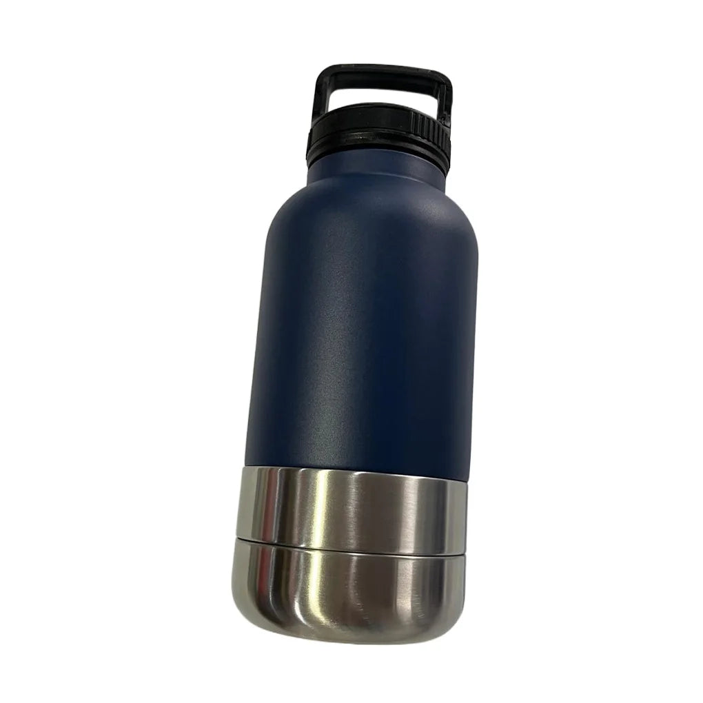 🐾 Gourde thermos de voyage en métal 3 en 1 pour chien ou chat