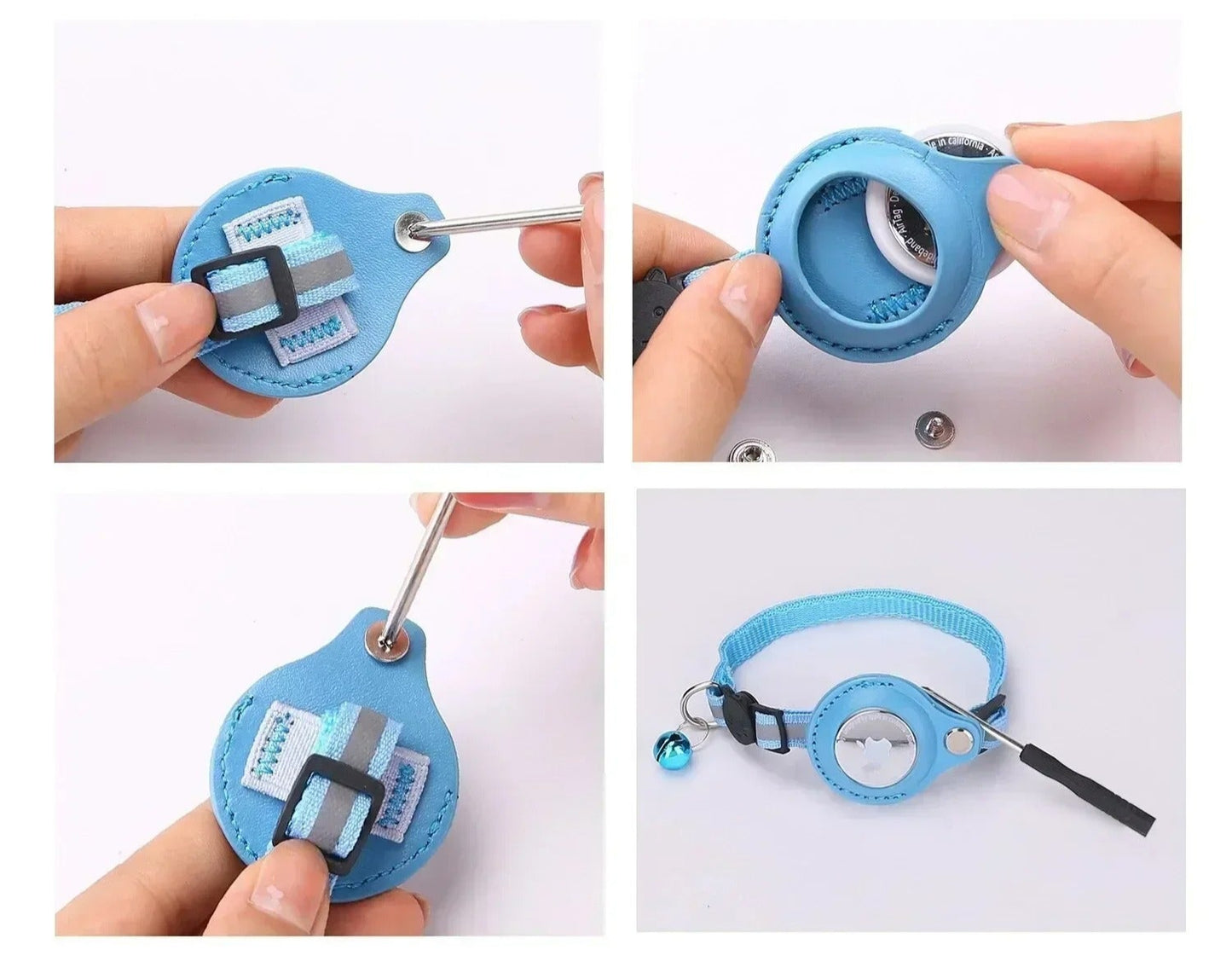 Collier Chat avec Support AirTag – Sécurité, Style au Quotidien