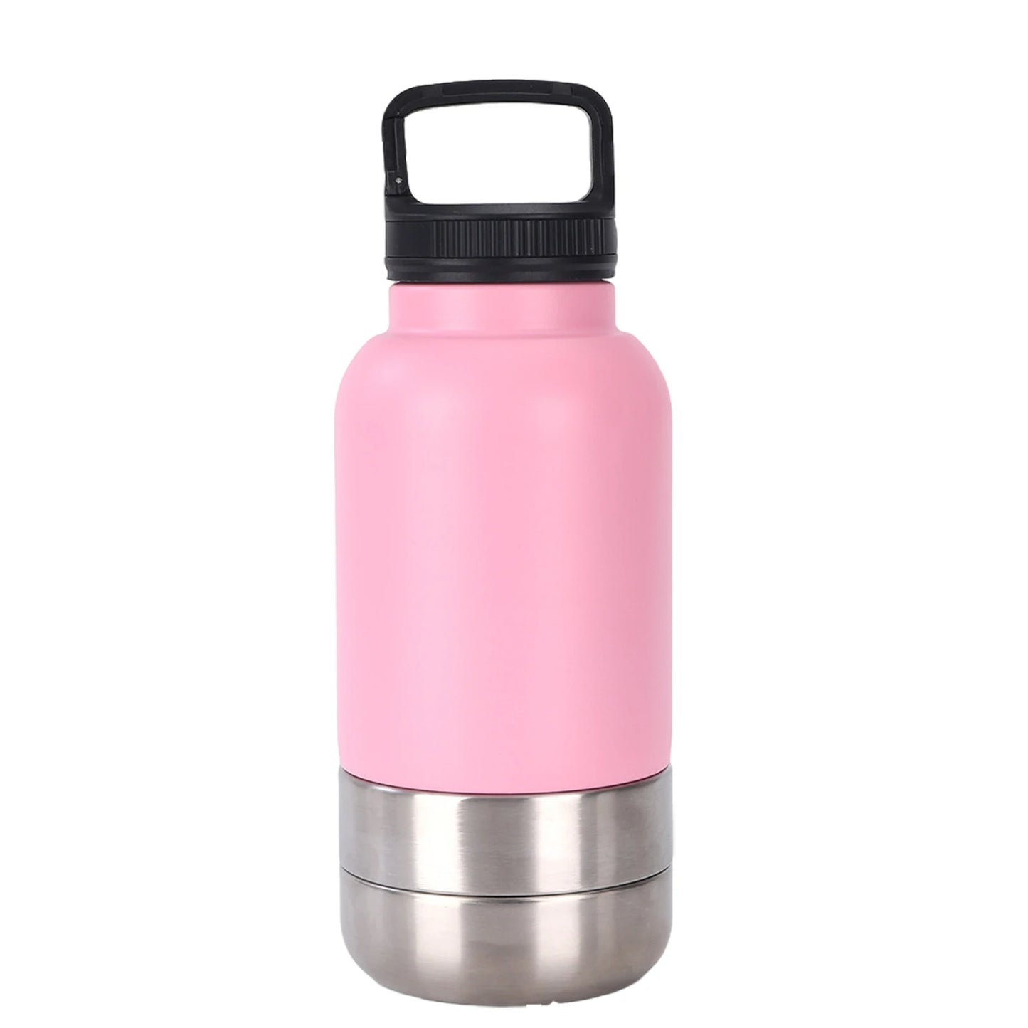 🐾 Gourde thermos de voyage en métal 3 en 1 pour chien ou chat