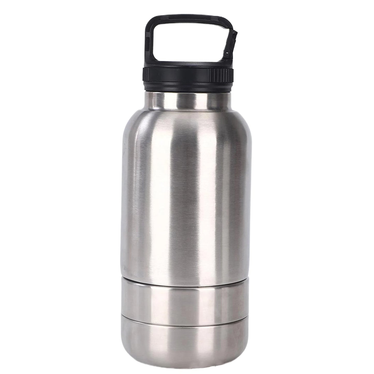🐾 Gourde thermos de voyage en métal 3 en 1 pour chien ou chat