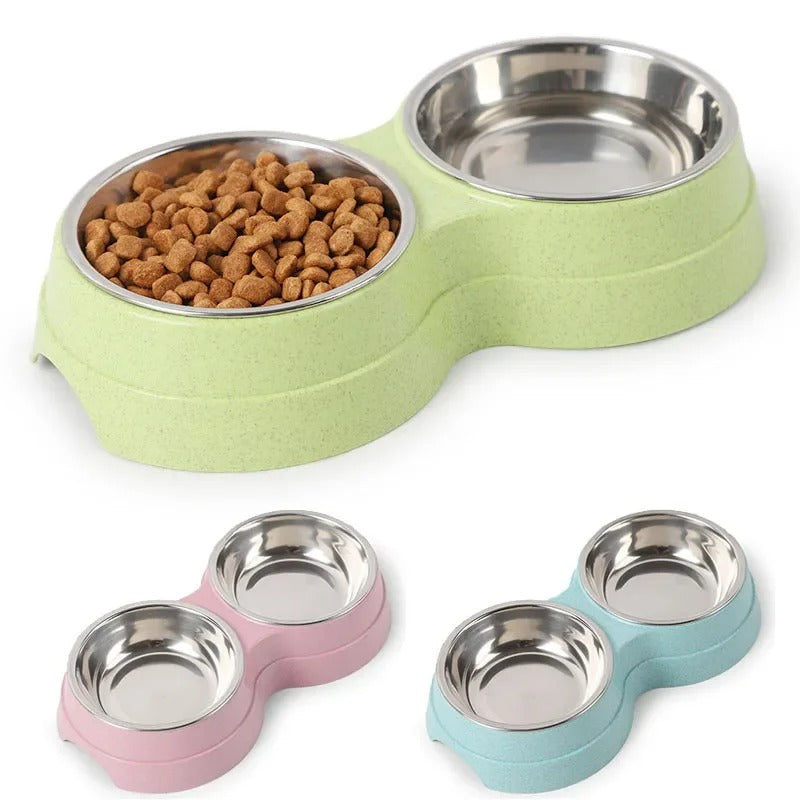 🐾 Gamelle Double pour Chat ou Chiot 🐶🐱