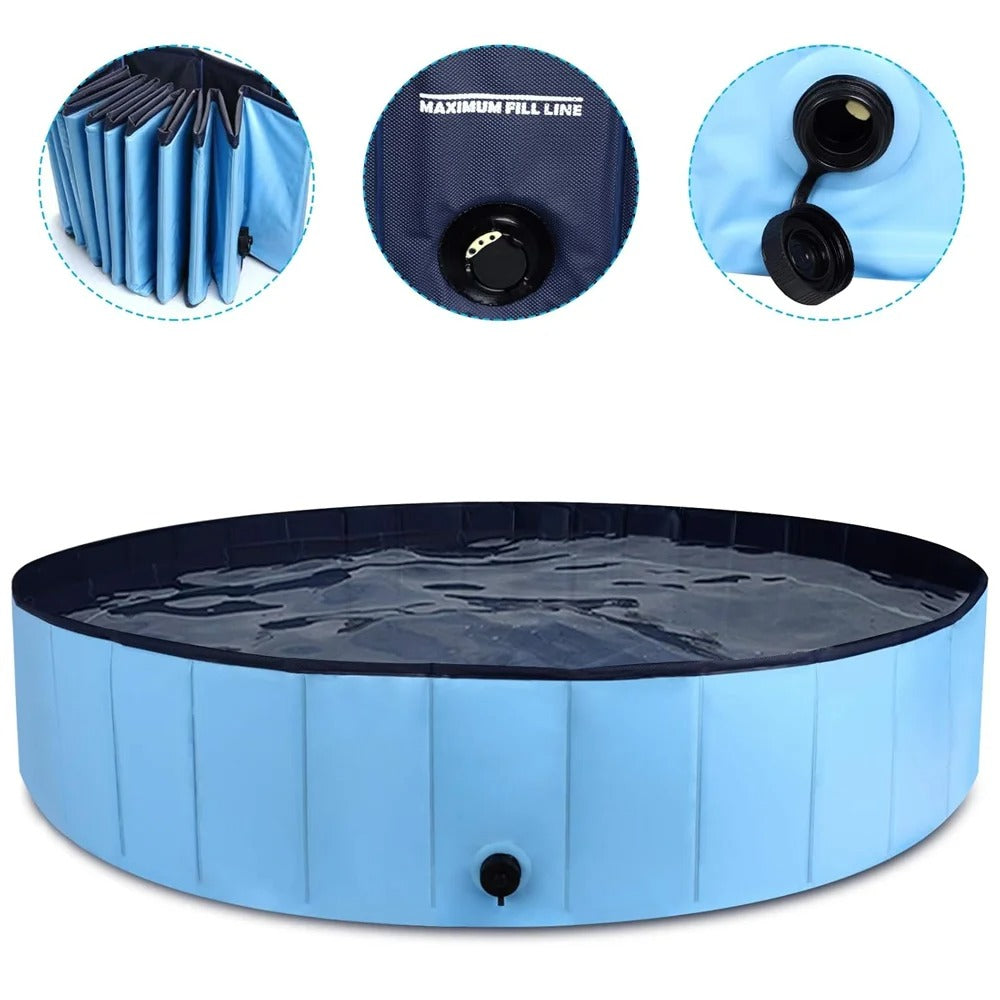 🐾💦 Piscine pliable pour animaux – Le bain devient un plaisir ! 🐶🐱