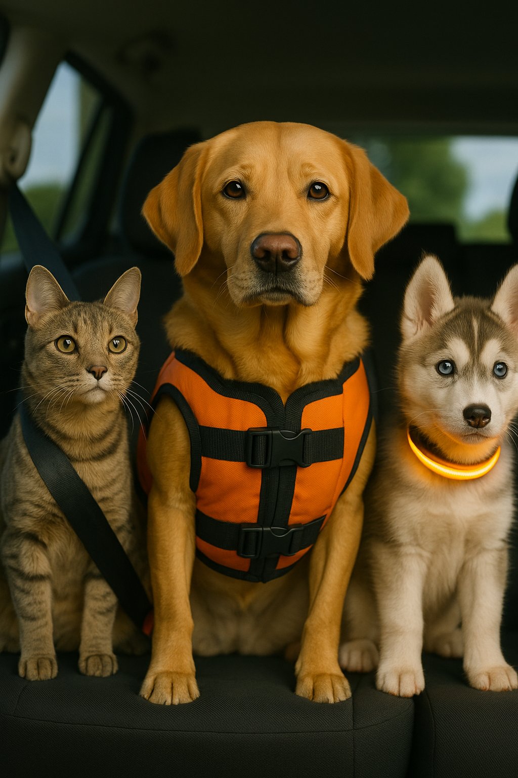 🦺 Sécurité & transport animaux _ ceinture de sécurité, support airtag