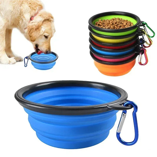 🐾 Gamelle pour chien ou chat en Silicone Pliante – Pratique et Nomade !