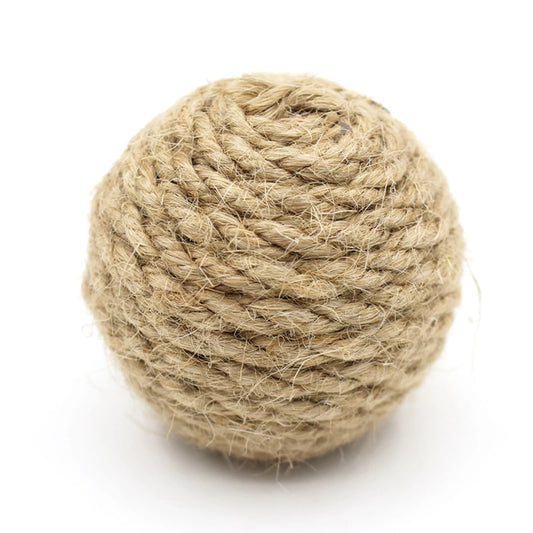 Balle de jeu en corde naturelle de chanvre 🧶🐾