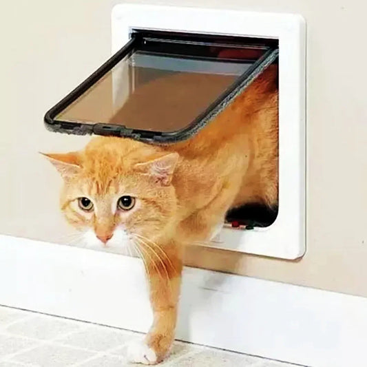 🚪🐱 Chatière 4 positions : liberté & contrôle 🐾