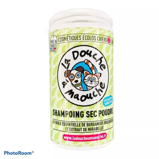 🐶 Shampoing sec pour chien – 250ml 🧴 La douche a Moaouch
