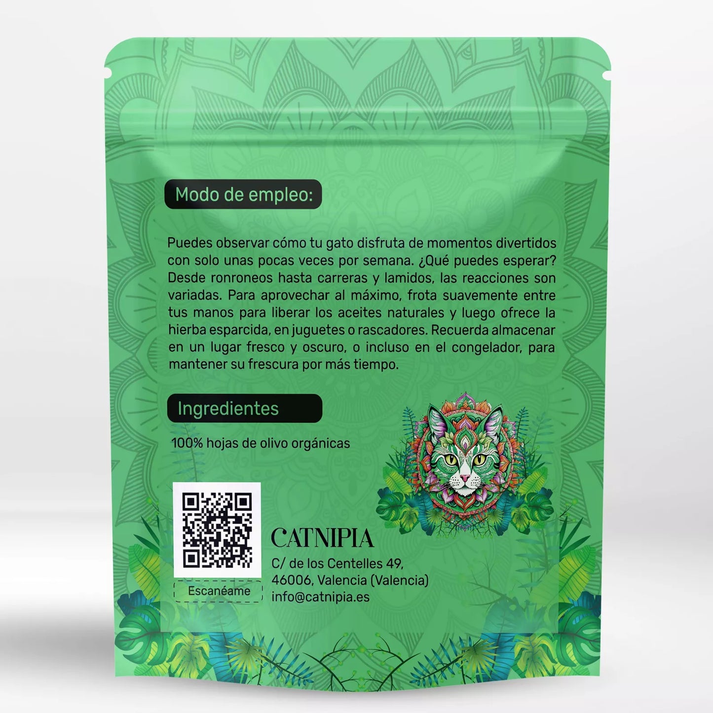 🌿 Feuilles d’Olivier Séchées – Bien-être naturel pour chats curieux