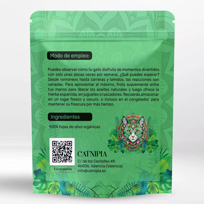 🌿 Feuilles d’Olivier Séchées – Bien-être naturel pour chats curieux