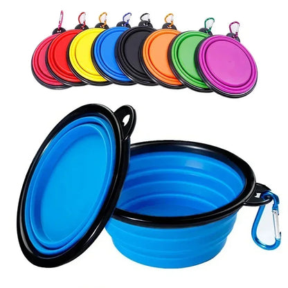 🐾 Gamelle pour chien ou chat en Silicone Pliante – Pratique et Nomade !