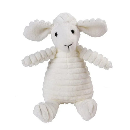 🧸 Jouet en peluche pour chien – Velours côtelé, forme d’animal, avec couicoui intégré 🐾