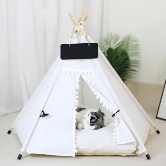 Tipi Confort pour Chat ou Petit Chien 🐾 – Plusieurs Coloris Disponibles 🎨