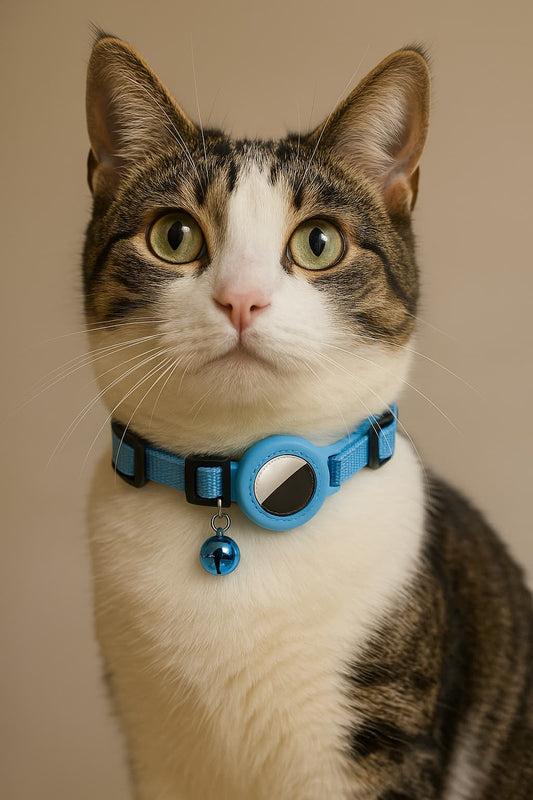Collier Chat avec Support AirTag – Sécurité, Style au Quotidien