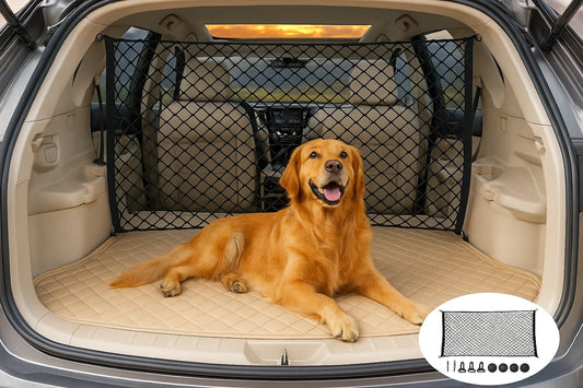 🐾 Filet de Protection pour Chien – Spécial Voiture 🚗
