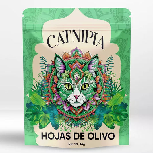 🌿 Feuilles d’Olivier Séchées – Bien-être naturel pour chats curieux