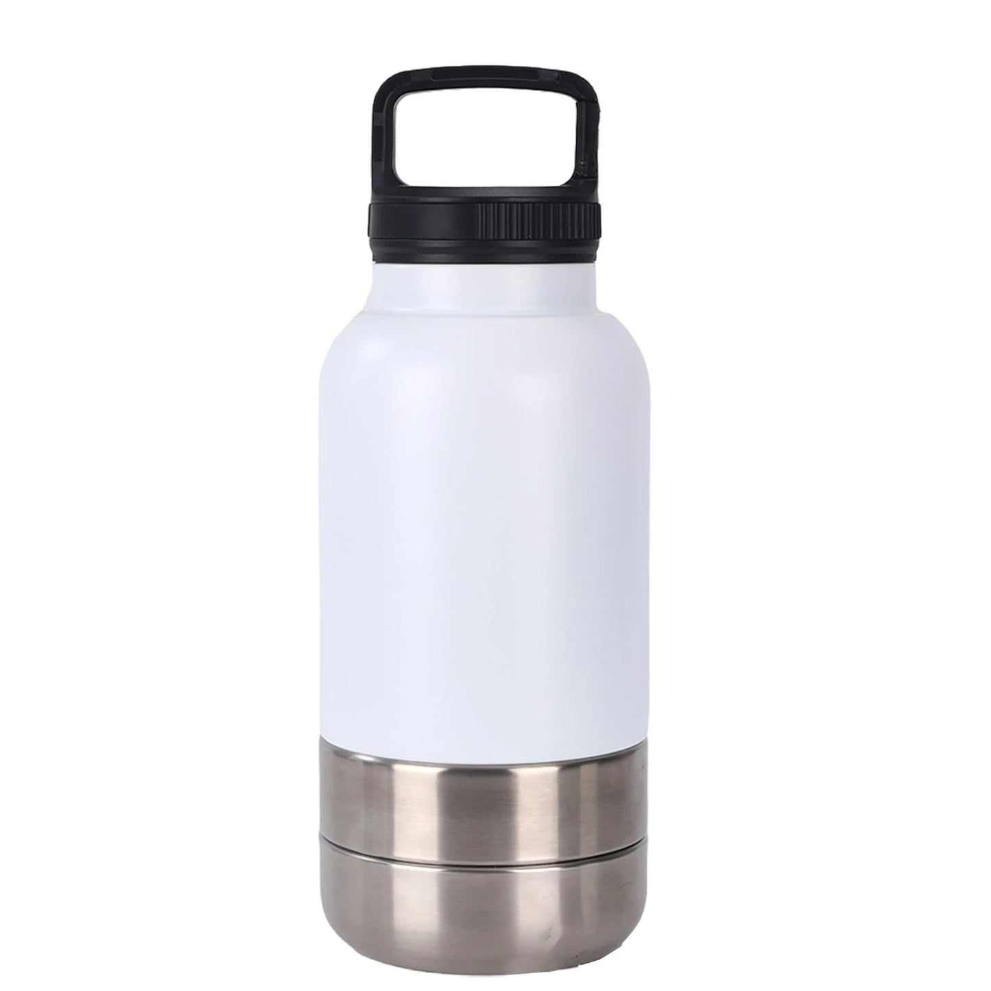 🐾 Gourde thermos de voyage en métal 3 en 1 pour chien ou chat