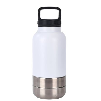 🐾 Gourde thermos de voyage en métal 3 en 1 pour chien ou chat