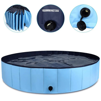 🐾💦 Piscine pliable pour animaux – Le bain devient un plaisir ! 🐶🐱